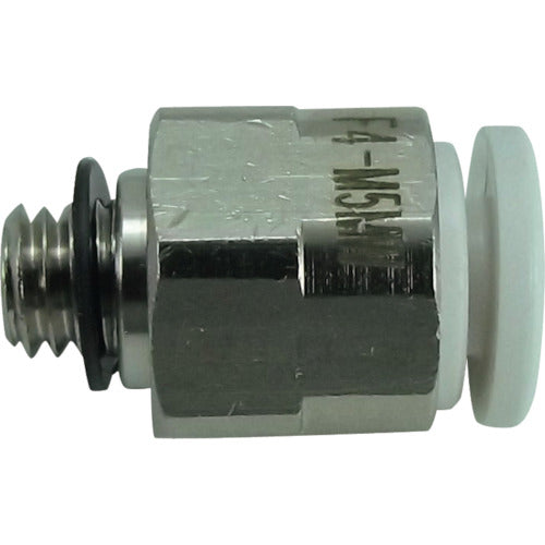 치요다 파이브 메일 커넥터 W(흰색) 4mm·M5X0.8 F4-M5MW 1개