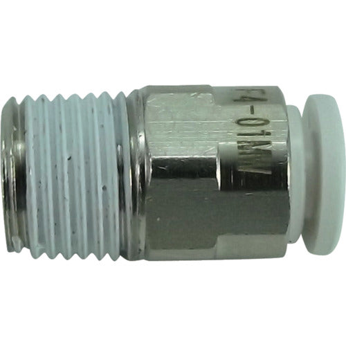 치요다 파이브 메일 커넥터 W(흰색) 4mm·R1/8 F4-01MW 1개