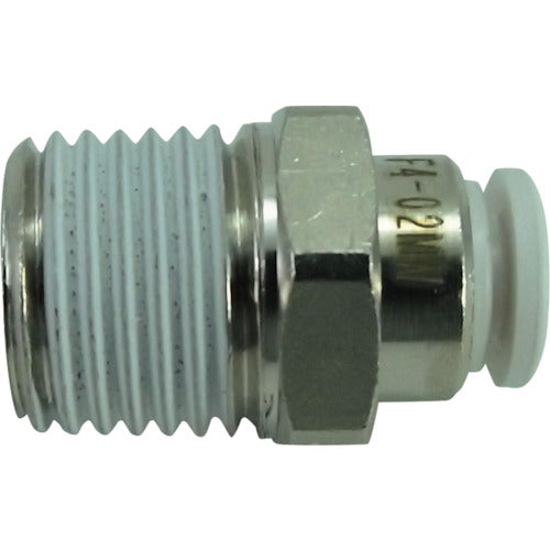 치요다 파이브 메일 커넥터 W(흰색) 4mm·R1/4 F4-02MW 1개