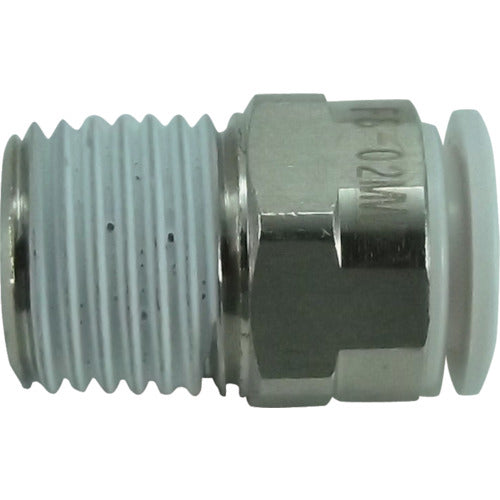 치요다 파이브 메일 커넥터 W(흰색) 8mm·R1/4 F8-02MW 1개