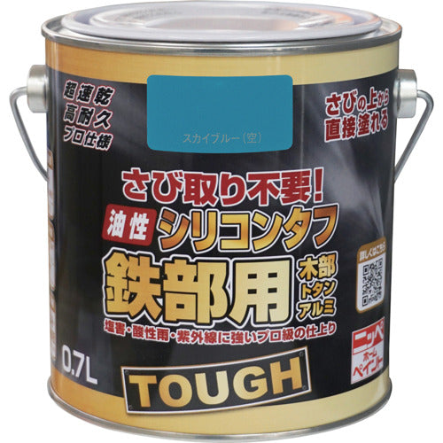 ニッぺ　油性シリコンタフ　０．７Ｌ　スカイブルー　ＨＹＳ１１０−０．７　4976124218828　1 缶