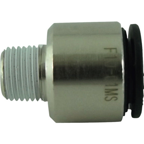 치요다 튜브 피팅 파이브 육각 구멍 부착 메일 커넥터 10mm·R1/8 F10-01MS 1개