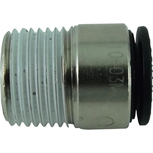 치요다 튜브 피팅 파이브 육각 구멍 부착 메일 커넥터 10mm·R3/8 F10-03MS 1개