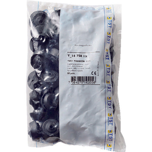 ＳＵＧＡＴＳＵＮＥ　（２１００３９６３７）　Ｔ−１４７５８１８−Ｐ５０　防水・防塵グロメット　ブラック　T-1475818-P50　1 箱