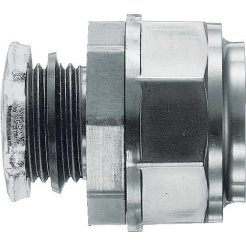 SANKEI K-Flex Connector, Knockout Connection, Plastic/Black, with Parallel Pipe Threads, KMBGP12, 1 Piece