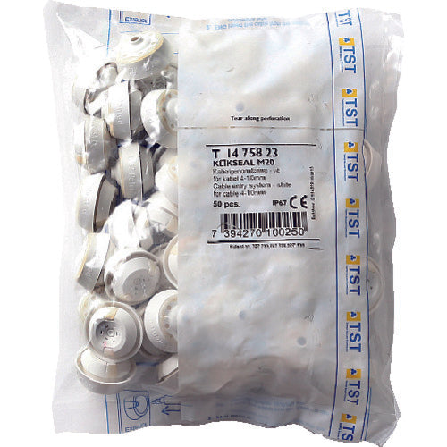 ＳＵＧＡＴＳＵＮＥ　（２１００３９６４４）　Ｔ−１４７５８２３−Ｐ５０　防水・防塵グロメット　ホワイト　T-1475823-P50　1 箱