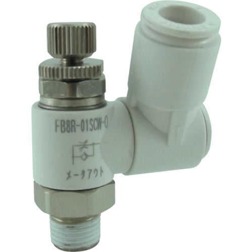 チヨダ　ファイブスピードコントローラβ　白　メーターアウト８ｍｍ・Ｒ１／８　FB8R-01SCW-O　1 個