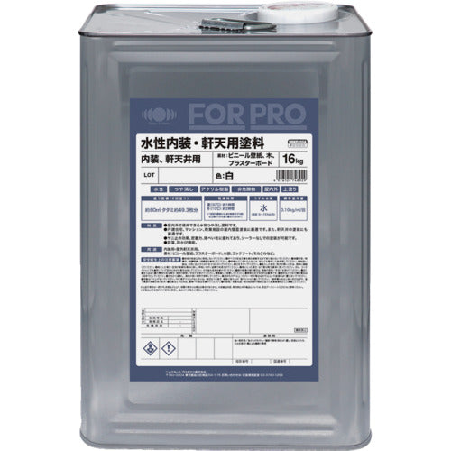 ニッぺ　ＦＯＲＰＲＯ水性内装・軒天用塗料　１６ｋｇ　白　４１１Ｆ０７１　4976124748929　1 缶