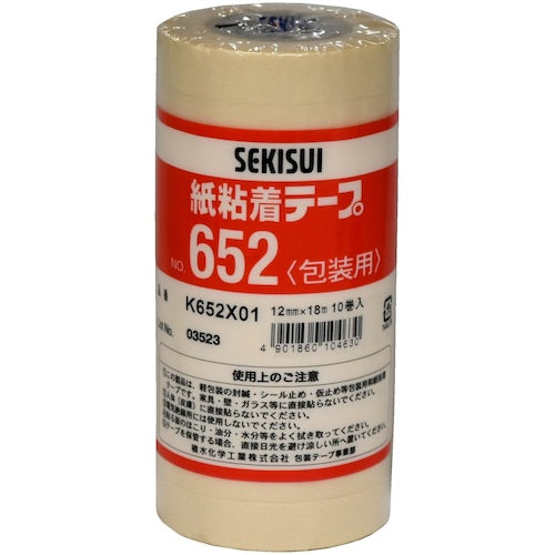 세키스이 종이 접착 테이프 #652 12X18 K652X01 1권
