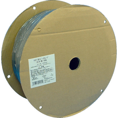 Chiyoda Polyurethane Tube Elflex Double Tube Medium Diameter 6mm / Total Length 100m Black Black LE-6-100 1 Roll