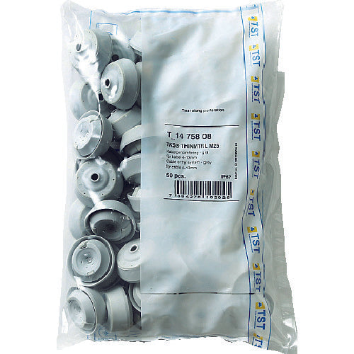 ＳＵＧＡＴＳＵＮＥ　（２１００３９６１９）　Ｔ−１４７５８０８−Ｐ５０　防水・防塵グロメット　ライトグレー　T-1475808-P50　1 箱