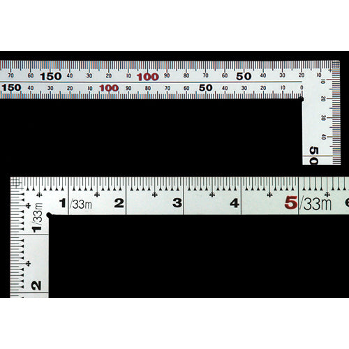 Shinwa Curved Ruler Thick Wide Width 50cm Back 6 Scale 10414 1 Piece