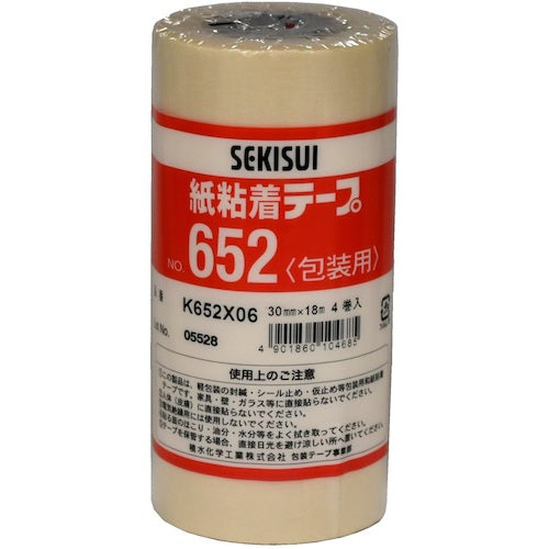 세키스이 종이 접착 테이프 #652 30X18 K652X06 1권