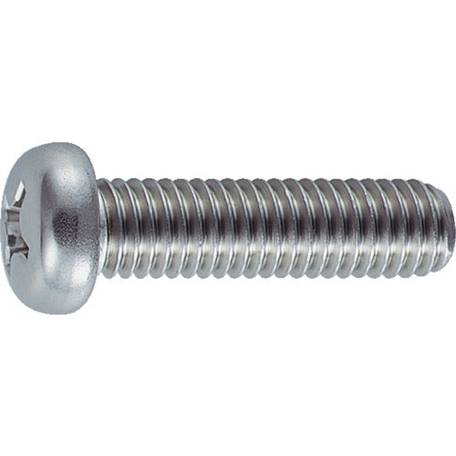 TRUSCO Pan Head Screw Stainless Steel Full Thread M5 x 35 32 Pieces B05-0535 1 PK
