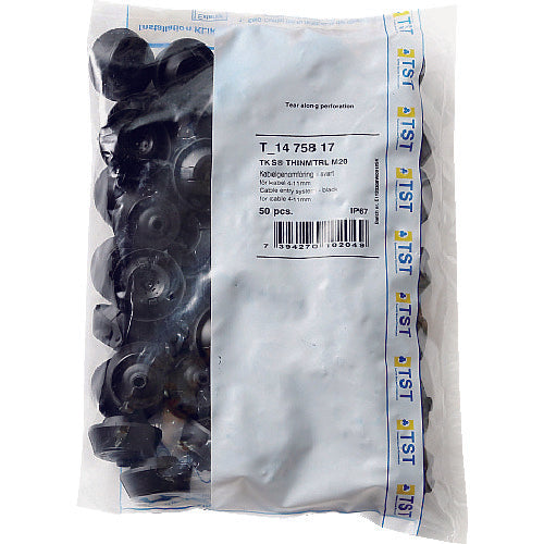 ＳＵＧＡＴＳＵＮＥ　（２１００３９６３４）　Ｔ−１４７５８１７−Ｐ５０　防水・防塵グロメット　ブラック　T-1475817-P50　1 箱