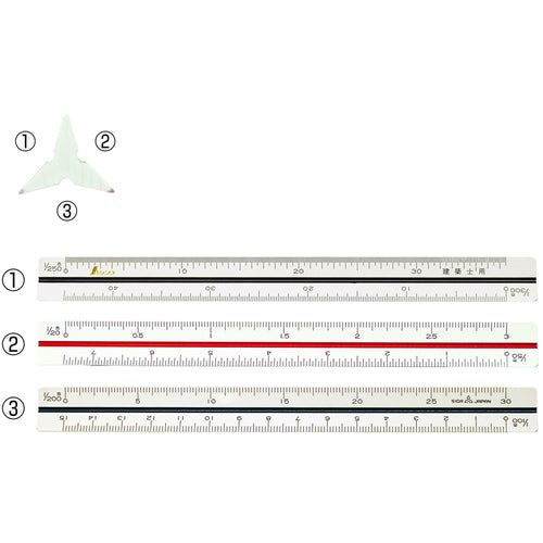 Shinwa Triangular Scale B-15 74961 1 unit