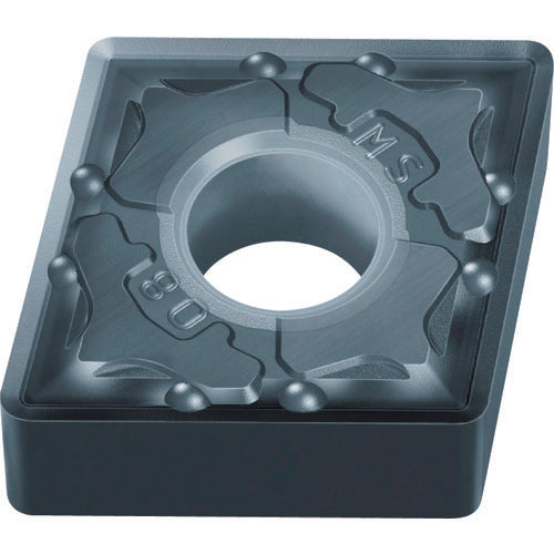 Mitsubishi Turning Insert with MS Breaker for Medium Cutting of Hard-to-Cut Materials, PVD Coating, MP9005, CNMG120408-MS, 10 Pieces