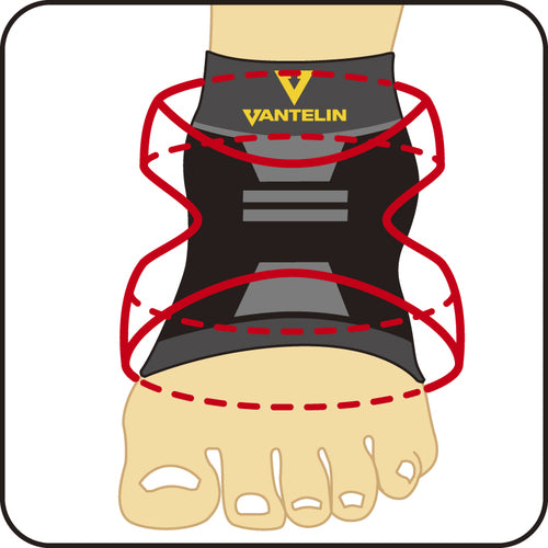興和　バンテリンサポーター　足首用小さめサイズ（ブラック）　１個入　24729　1 個