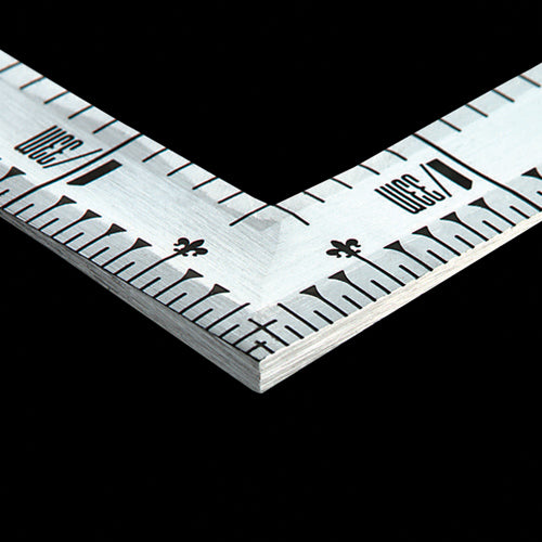 Shinwa Curved Ruler "Valuable" 10371 1 piece, 5 shaku, with back corners