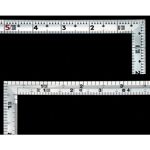 Shinwa Curved Ruler "Valuable" 10371 1 piece, 5 shaku, with back corners
