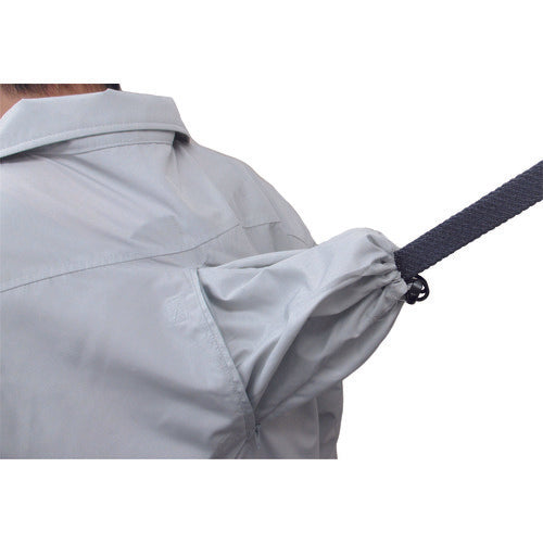 空調服　綿薄手フルハーネス仕様空調服［［Ｒ下］］　ウエアのみ　シルバー　３Ｌ　KU9055F-C06-S5　1 着