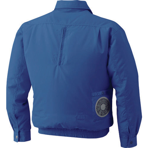 空調服　ポリエステル製フルハーネス仕様空調服［［Ｒ上］］　ウエアのみ　ダークブルー　４Ｌ　KU9054F-C14-S6　1 着