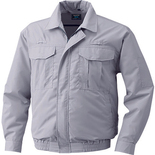 空調服　綿薄手フルハーネス仕様空調服［［Ｒ下］］　ウエアのみ　シルバー　ＬＬ　KU9055F-C06-S4　1 着
