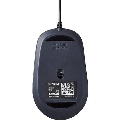 エレコム　３ボタンＢｌｕｅＬＥＤ有線マウス　M-Y8UBBK　1 個