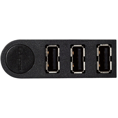 ELECOM Functional USB Hub, 3-Port, Direct Insertion, U2H-TZ325BBK, 1 unit