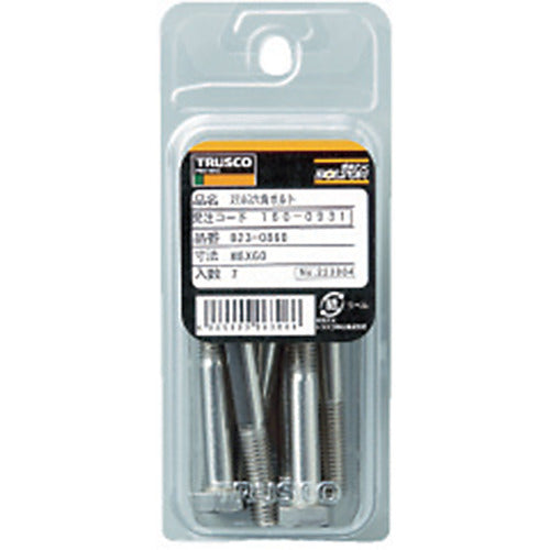 TRUSCO 육각 볼트 스테인리스 반나사 M8×65 7개입 B23-0865 1 PK
