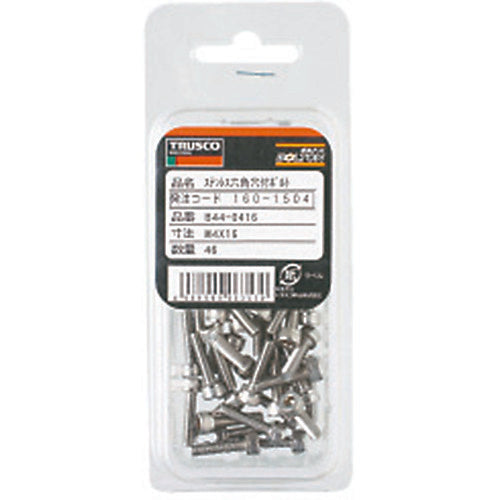 ＴＲＵＳＣＯ　六角穴付ボルト　ステンレス　全ネジ　Ｍ３×５　５０本入　／キャップボルト（ＣＡＰ）　B44-0305　1 PK