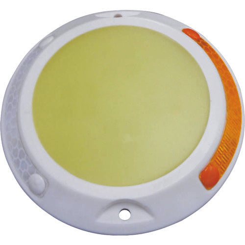 日東エルマテ　蓄光反射縁石鋲　外径１１０ｍｍ×厚さ１１ｍｍ　TMR110　1 個