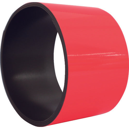 Nitto Elmate Fluorescent Magnet Sheet 50mm x 1m Red KMG-50R 1 Roll
