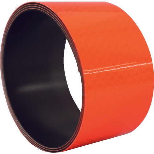 Nitto Elmate Prism Reflective Magnet Sheet 50mm x 1m Fluorescent Orange PHMG-50OR 1 Roll