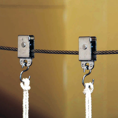 水本　ワイヤロープ用ディスプレイパーツ　スライド滑車　使用ロープ径〜７ｍｍ　B-2706　1 袋