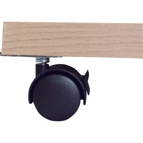 ＴＲＵＳＣＯ　プレート式双輪キャスター　ナイロン車輪　自在ストッパー付　Φ４０　TPWS-40　1 個