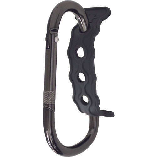DOGYU Rubber Lock Carabiner Black RL-1BK 04512 1 piece