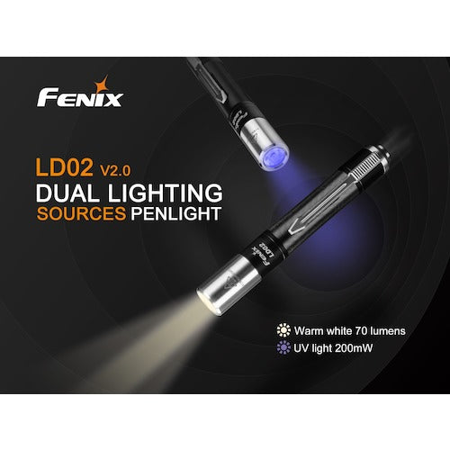 ＦＥＮＩＸ　ＬＥＤライト　ブラックライト　ＬＤ０２　Ｖ２．０　LD02V2.0　1 個