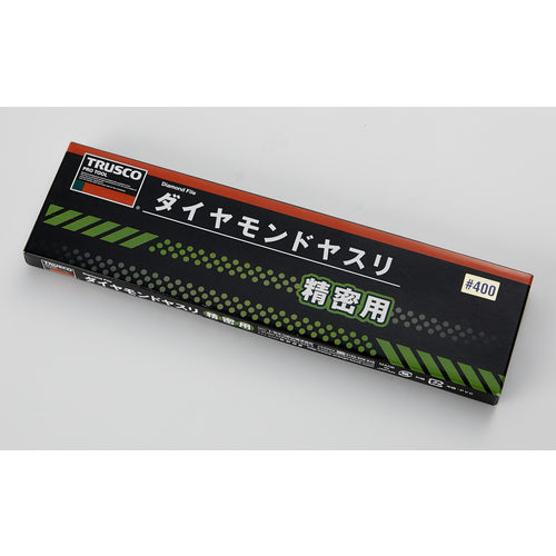TRUSCO Diamond File, Precision #400, Semi-round, 1 piece, Total length 140 mm (10 piece set) GS-10-HA-400 1 piece