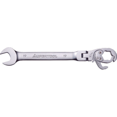 슈퍼 배관용 렌치 오픈 래칫 렌치(플렉스 타입) L:186mm 호칭:14 RCW14F 1 쵸