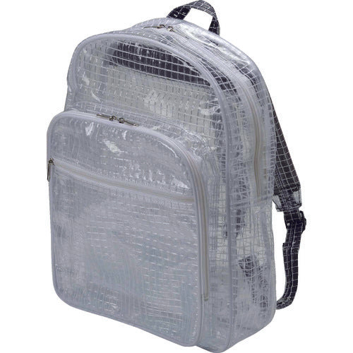 TRUSCO Engineer Clear Bag Backpack Type 420 x 300 x 100 TDEB100R 1 pc