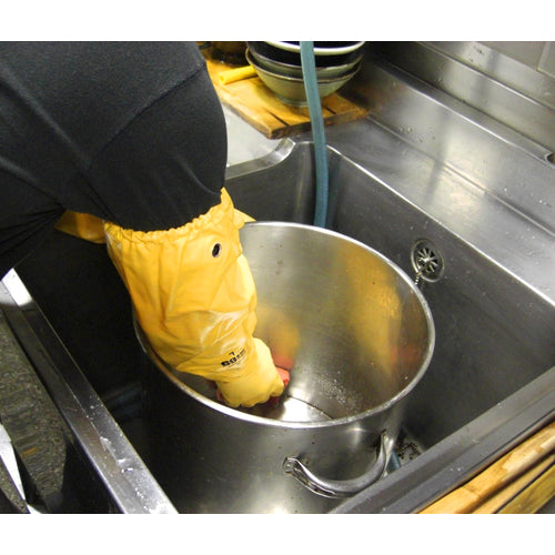 SHOWA Gloves with Arm Covers No. 774 Nitrove Type-R65 Yellow LL Size NO774YE-LL 1 Pair