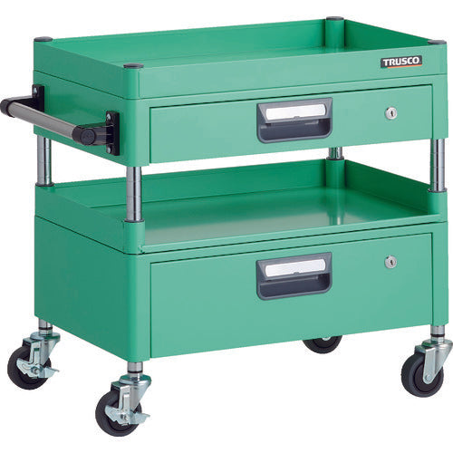 TRUSCCO 툴 왜건 피닉스 왜건 소음 600X400XH600 인출부 3방 선반판 부착 영 그린 PEW-661H1VZ-YG 1대