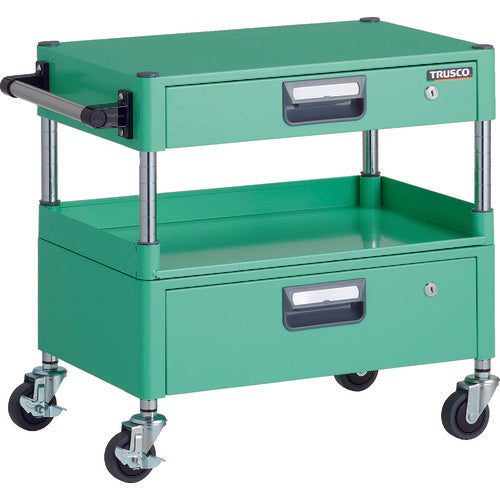 TRUSCCO 툴 왜건 피닉스 왜건 소음 600X400XH600 인출부 3방 선반판 부착 영 그린 PEW-66H1VZ-YG 1대
