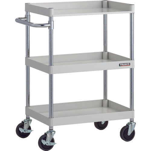 TRUSCCO 툴 왜건 피닉스 왜건 소음 600X400XH880 3방 선반 판 첨부 화이트 PEW-962H1-W 1대