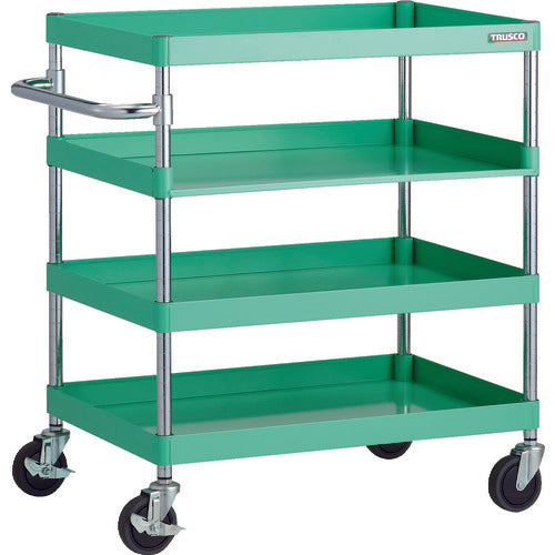 TRUSCO 툴 왜건 피닉스 왜건 소음 750X500XH880 3방 선반판 부착 영 그린 PEW-973H1-YG 1대