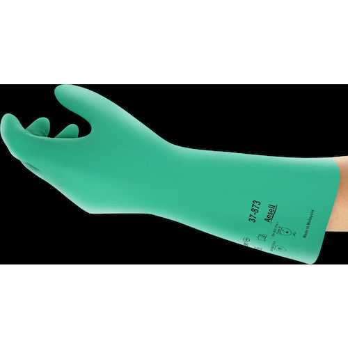 アンセル　耐油・耐薬品ニトリル手袋　アルファテック　ソルベックス　３７−８７３　中厚手　Ｍ　37-873-8　1 双