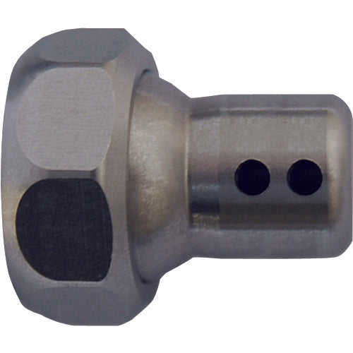 ヒルトライン　ステンレス製クーラントホース（１／４ホースシステム）用９０°丸ノズル　Φ２．０×穴数２（アジャストナット入り）　1DU-90-2　1 個