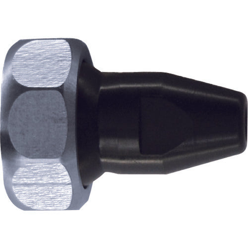 Hiltline Resin round nozzle for stainless steel coolant hose (1/4 hose system) Φ3.2 x 1 hole (with adjustment nut) KU-1DU-32 1 piece