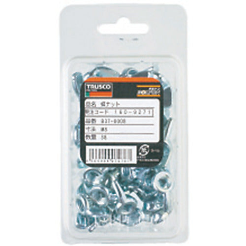 ＴＲＵＳＣＯ　圧造蝶ナット　２種　ユニクロ　Ｗ３／８×１６山　２８個入　B37-0318　1 PK